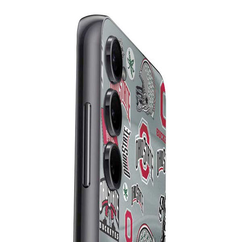 Ohio State University Pattern Galaxy A14 5G Skin